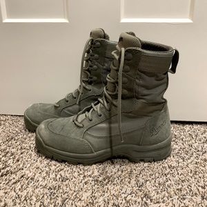 Composite toe boots.